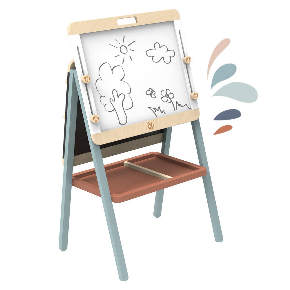 Adjustable Easel  - Blackboard and Whiteboard