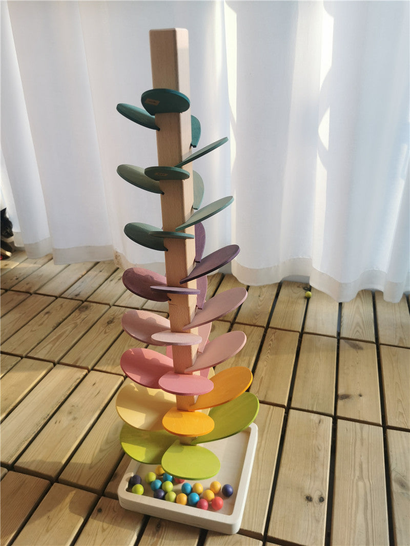 pastel marble run toy