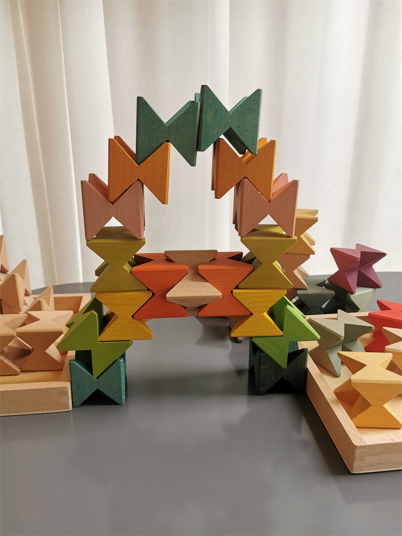 wooden block set for kids