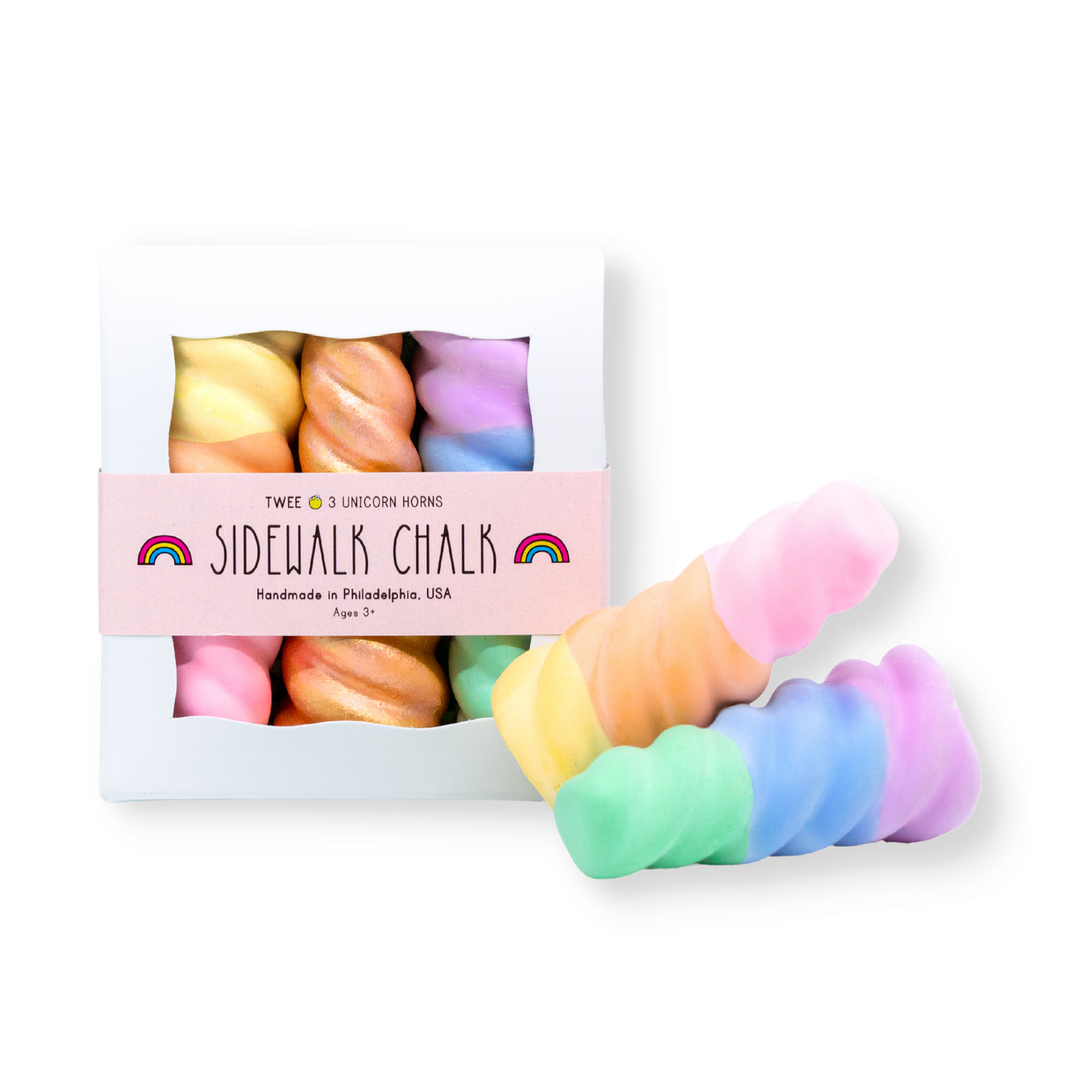 colourful sidewalk chalk