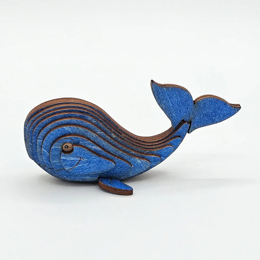 3D wooden whale puzzle