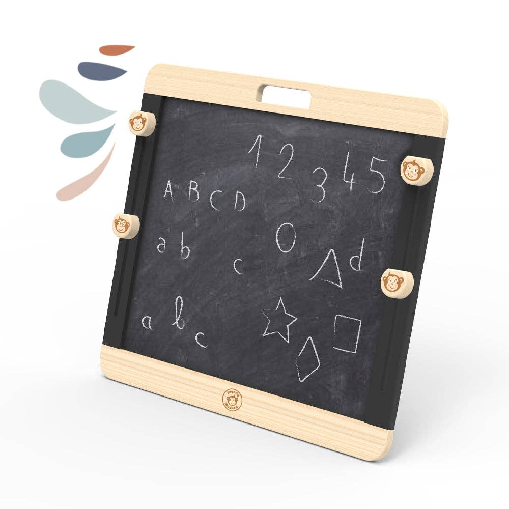Adjustable Easel  - Blackboard and Whiteboard