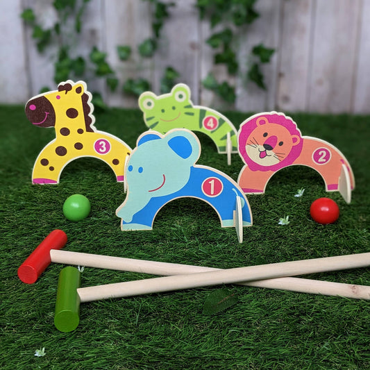 Animal Design Croquet Set - Summer Fun Games