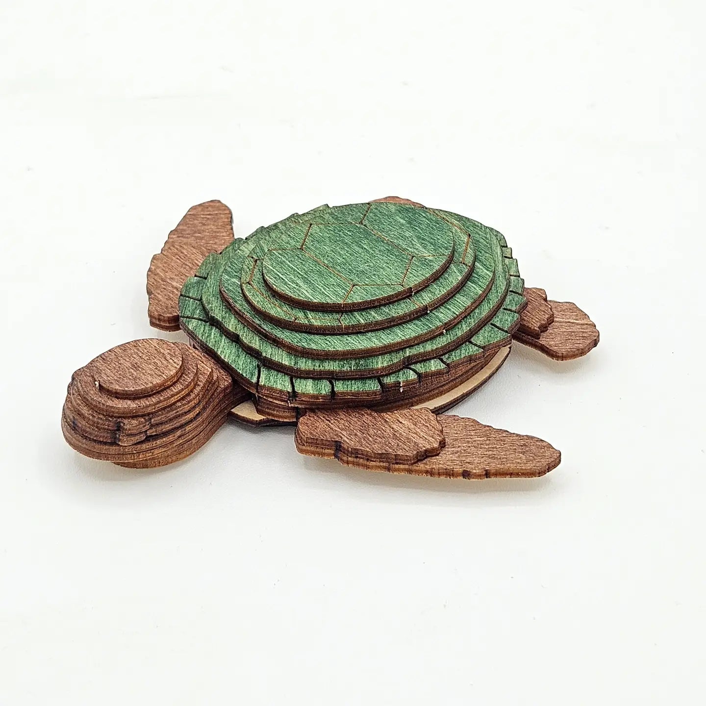 3D wooden turtle puzzle