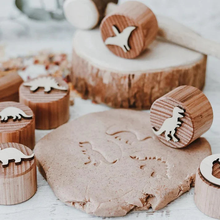 Wooden Play Dough Stamps