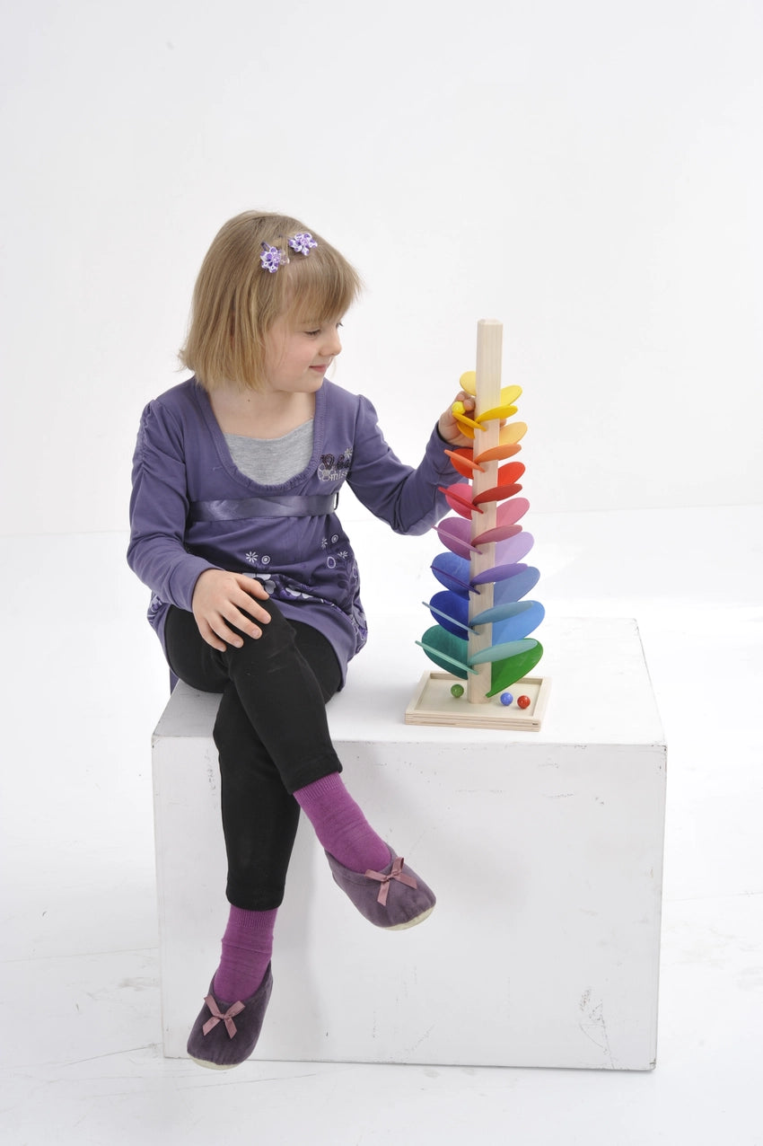 Wooden Petal Tree Marble Run