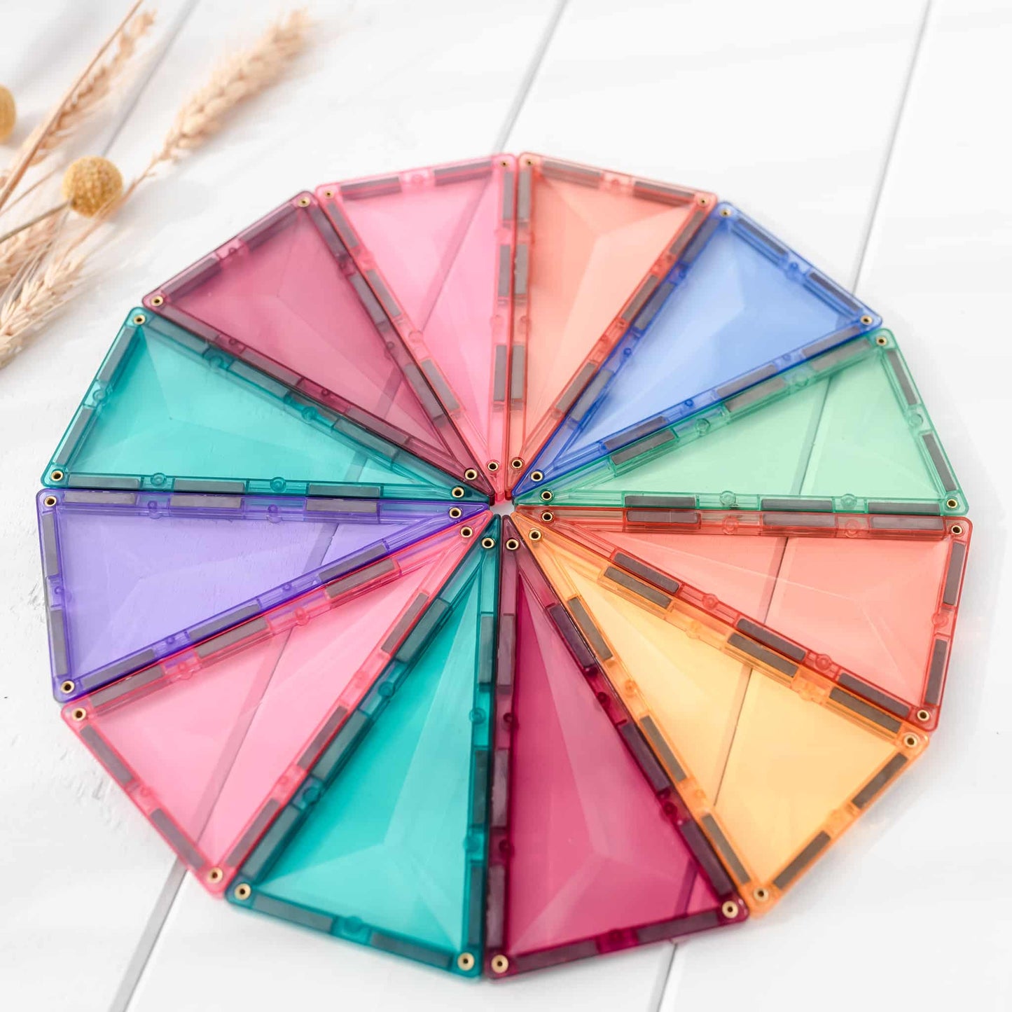 Magnetic Tiles - 120 Piece Pastel Creative Pack