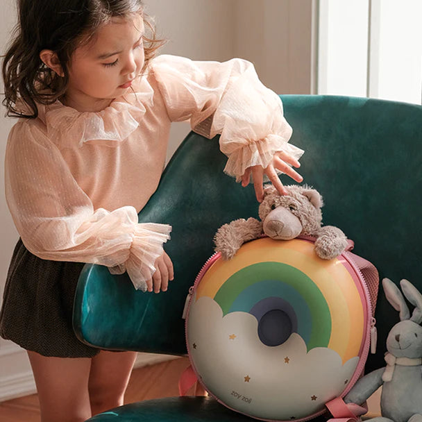 rainbow and clouds backpack for kids