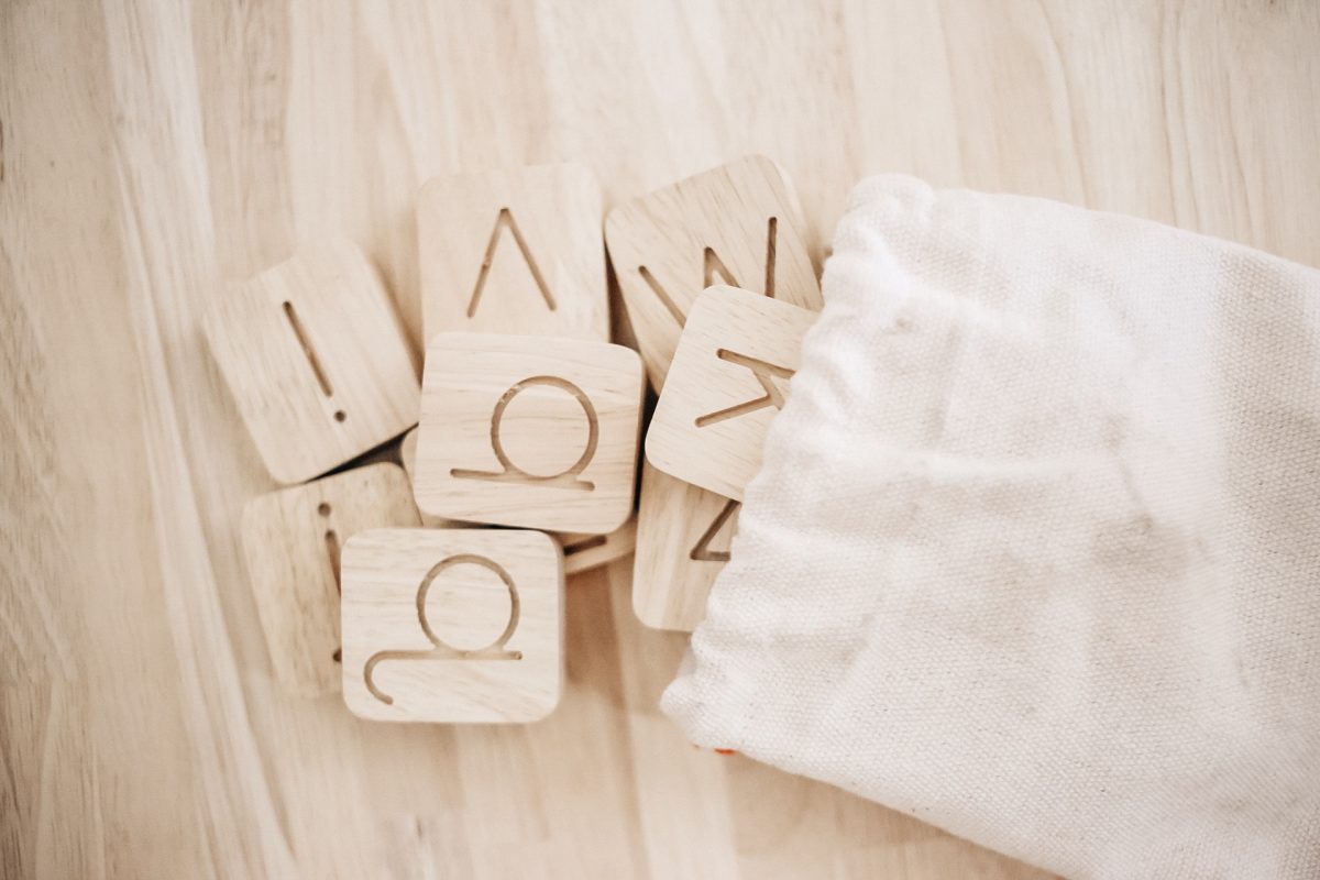 Word Building Board with Letters Set