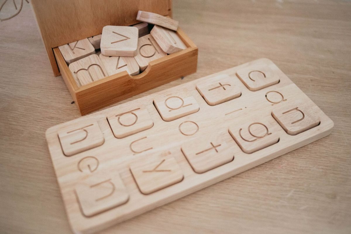 Word Building Board with Letters Set