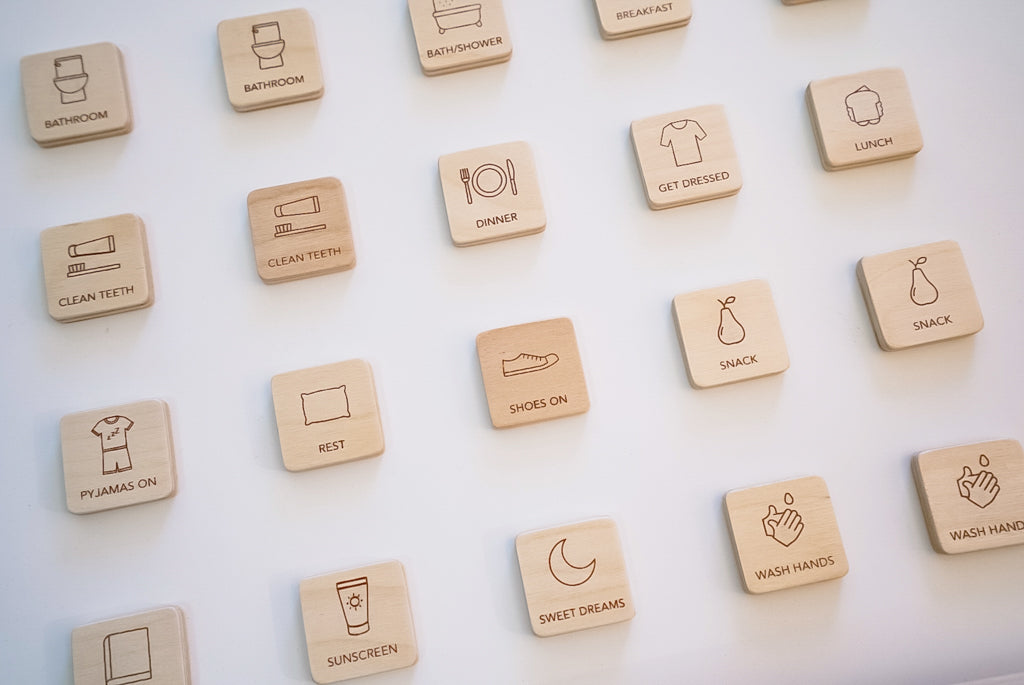 Wooden Visual Planner for kids