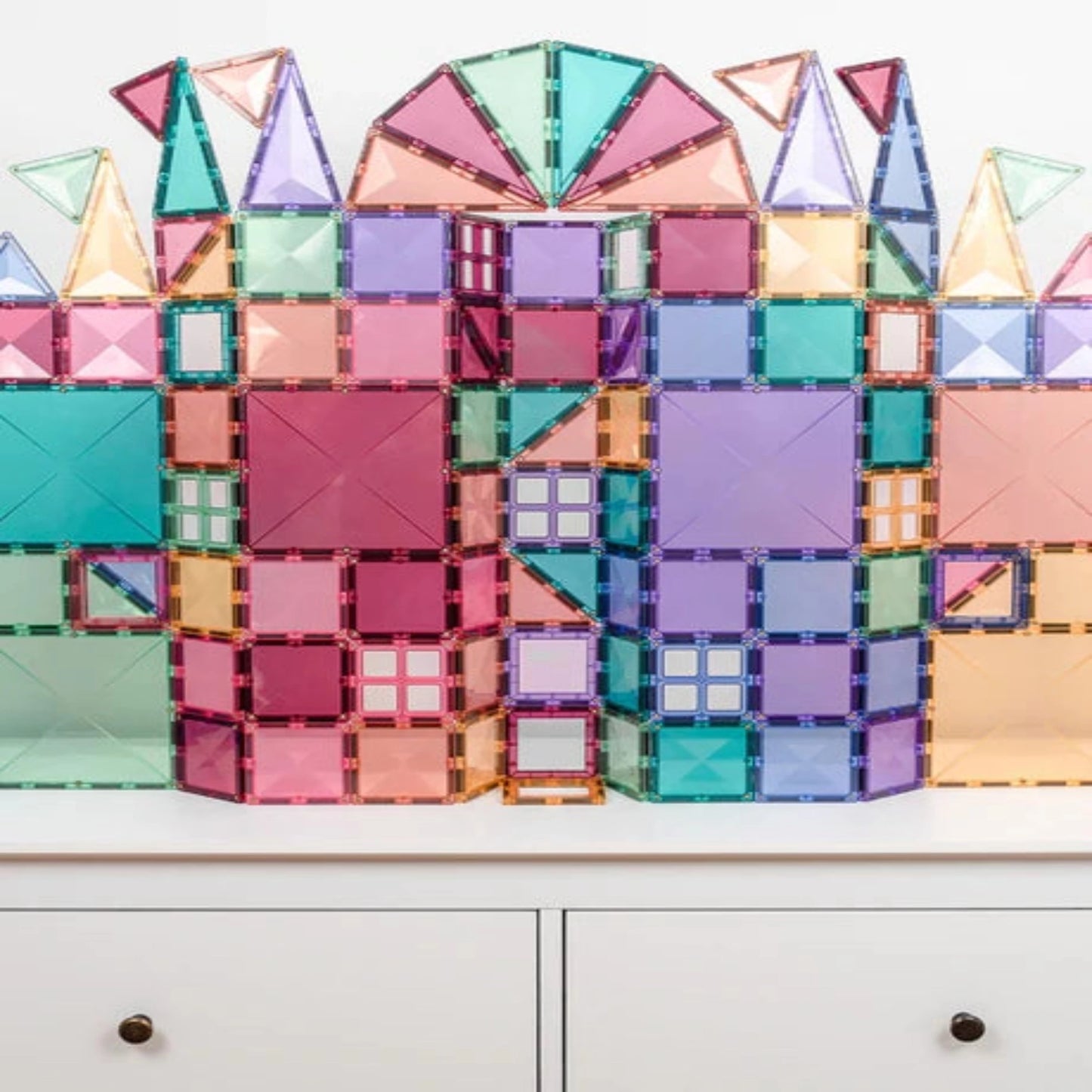 Magnetic Tiles - 120 Piece Pastel Creative Pack