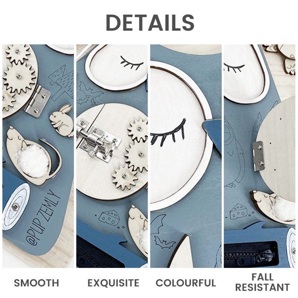 locks and latches owl activity board