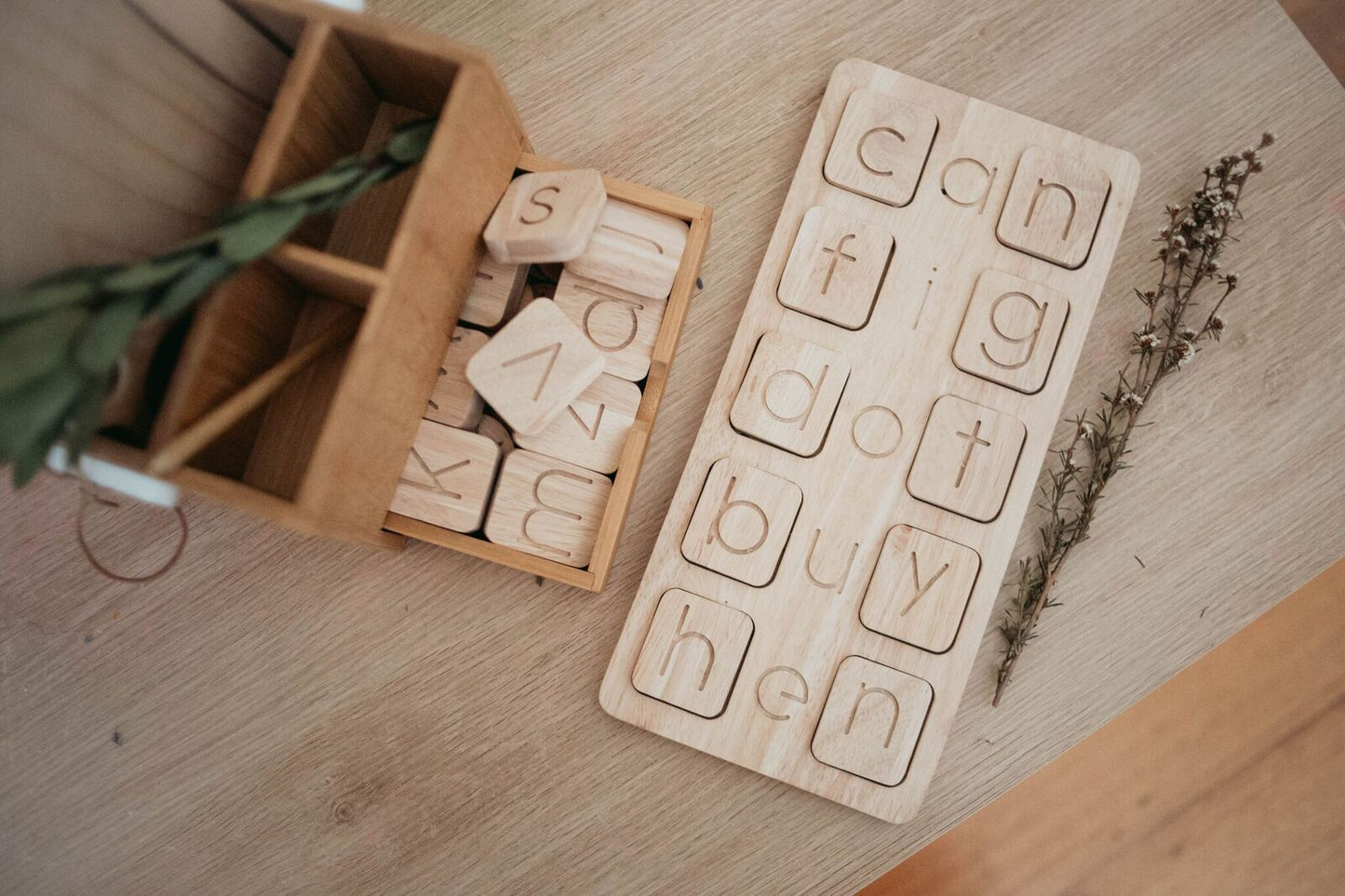 Word Building Board with Letters Set