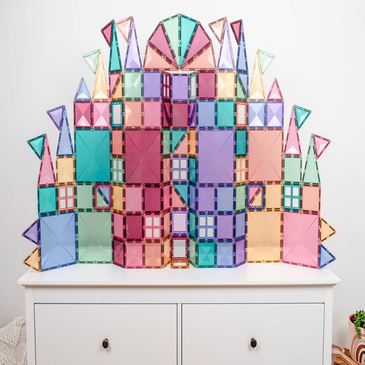 Magnetic Tiles - 120 Piece Pastel Creative Pack