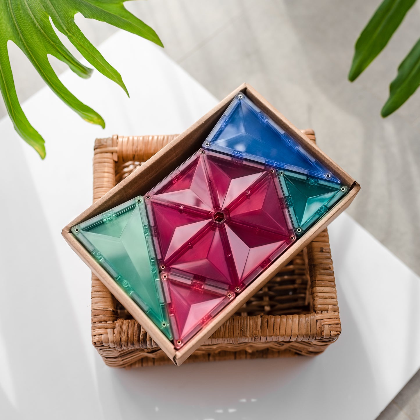 Magnetic Tiles - 40 piece Pastel Geometry Pack