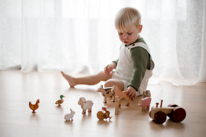 Farm Animal and Tractor Set