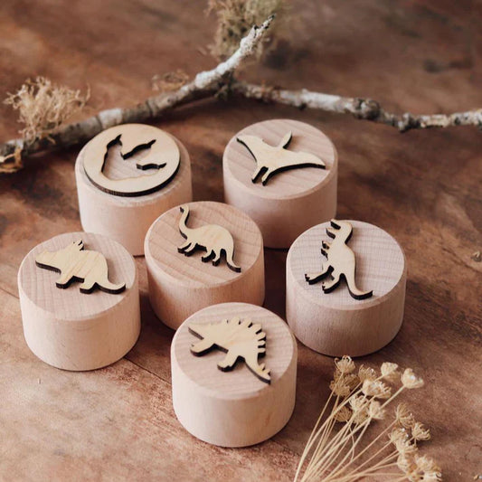 Wooden Play Dough Stamps